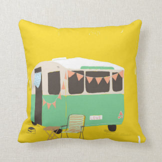 caravan throw pillow
