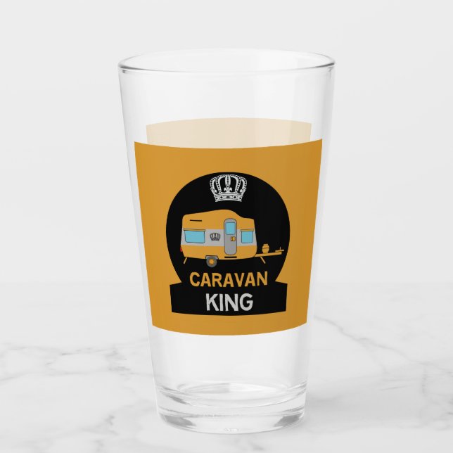Caravaner | Caravanning | Funny Caravan Gifts Coff Glass (Front)