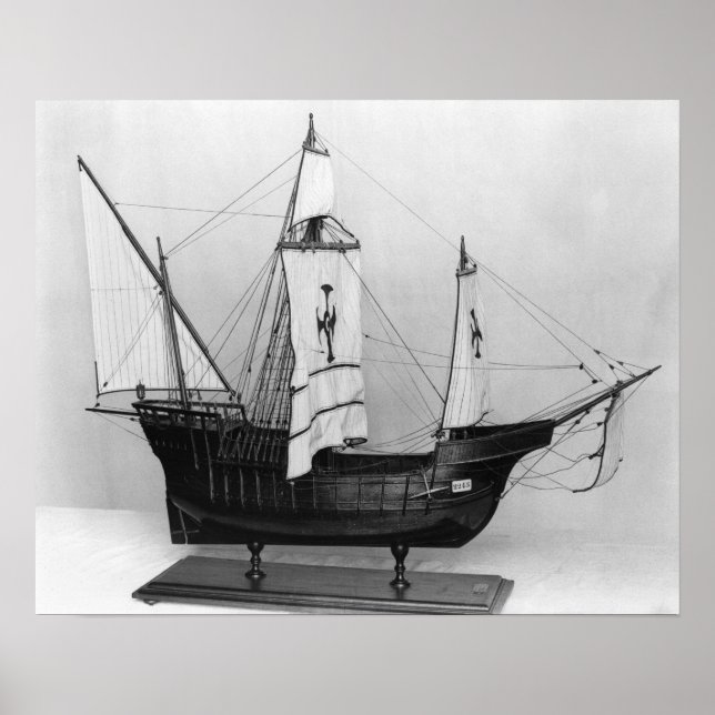 Caravel of Christopher Columbus Poster (Front)
