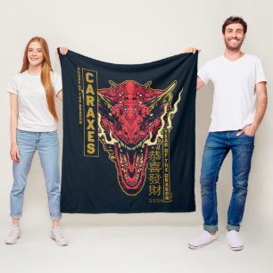 Caraxes Head Year of the Dragon   恭喜發財 Fleece Blanket