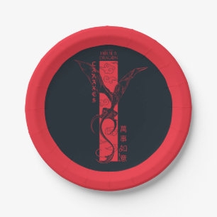 Caraxes in Flight Banner Chinese New Year 萬事如意 Paper Plate