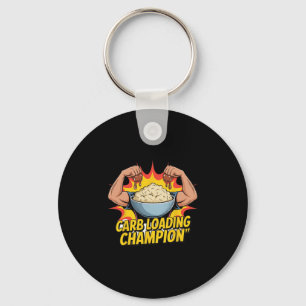 Carb Loading Champion Funny Thanksgiving Potatoes Keychain