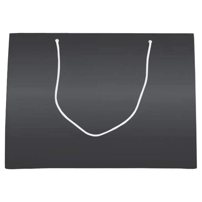 Carbon Black Bells Large Gift Bag (Front)