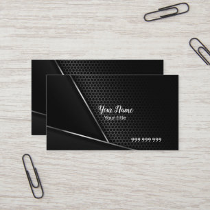 Carbon elegant black business card