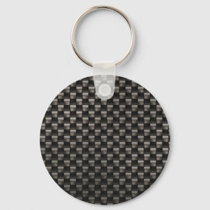 Carbon Fiber Texture Keychain