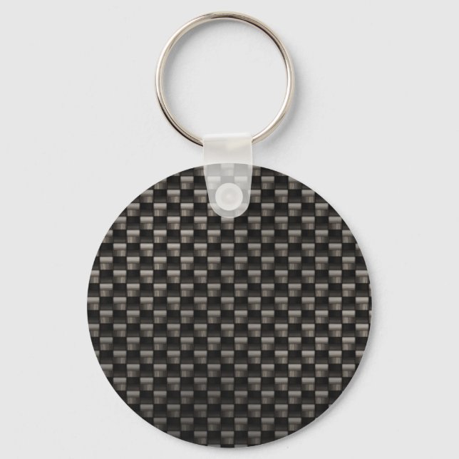 Carbon Fiber Texture Keychain (Front)