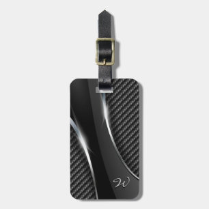 Carbon Fibre 3 Luggage Tag