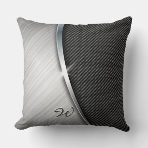 Carbon Fibre & Brushed Metal 4 Pillows