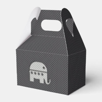 Carbon Fibre Elephant Republican Party Symbol Favor Box