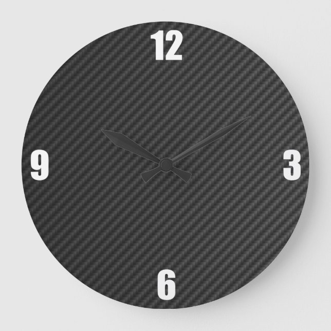 Carbon Fibre Large Clock (Front)