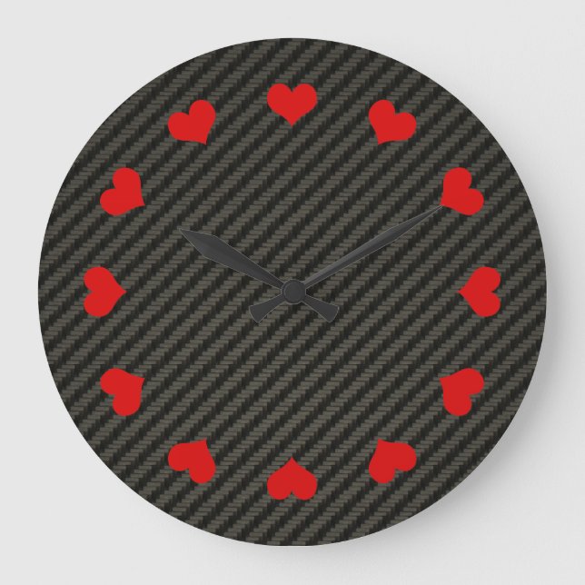 Carbon Fibre Large Clock (Front)