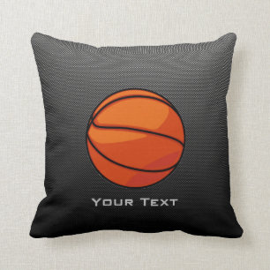 Carbon Fibre look Basketball Throw Pillow