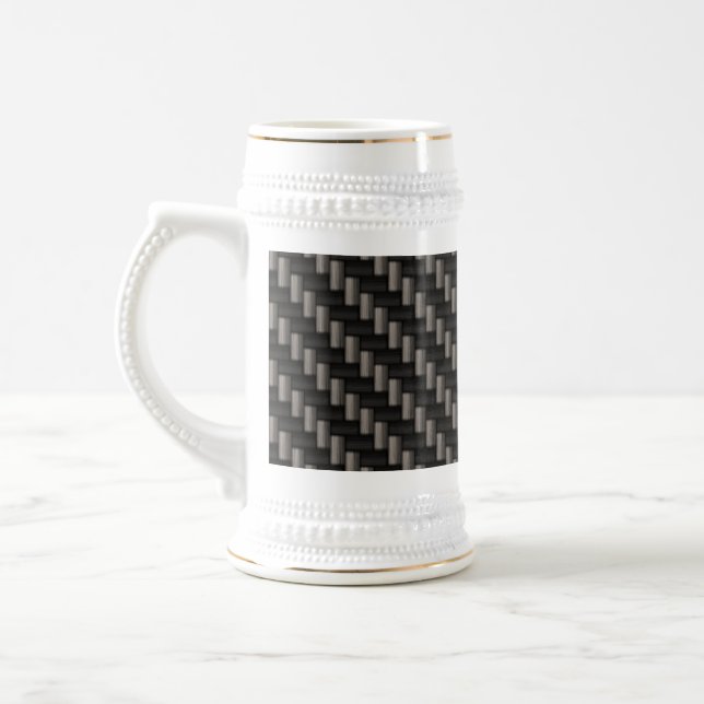 Carbon Fibre Material Beer Stein (Left)