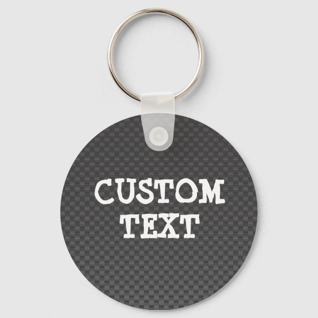 Carbon-fibre-reinforced polymer keychain (Front)