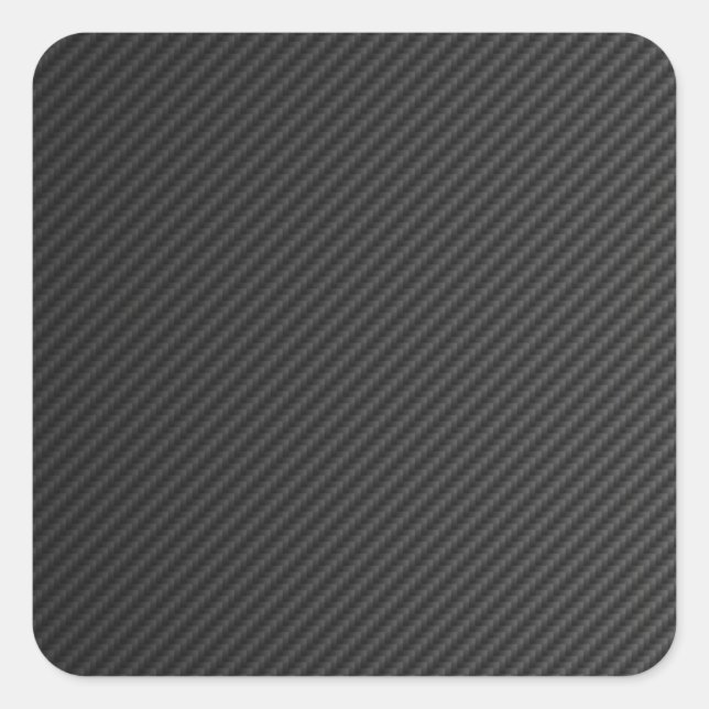 Carbon Fibre Square Sticker (Front)