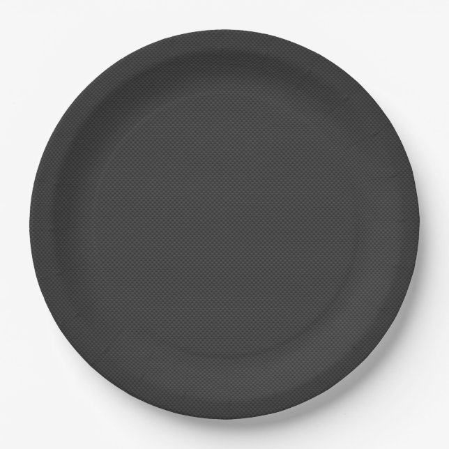 Carbon Fibre Style 01 Paper Plate (Front)
