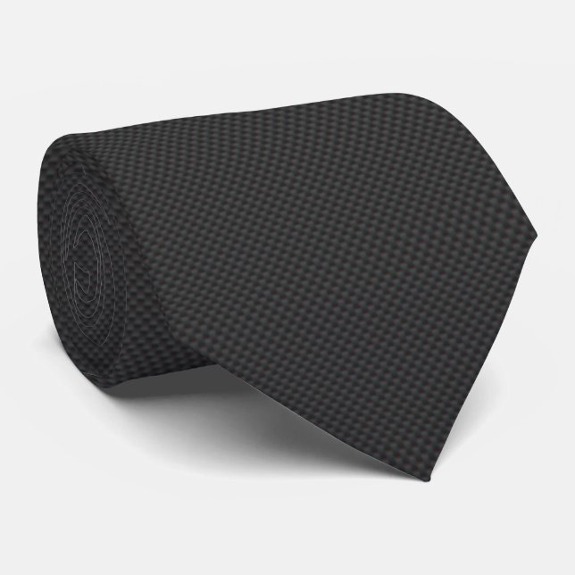 Carbon Fibre Style 01 Tie (Rolled)