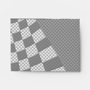 Carbon Fibre Style Racing Flag Wave Decor Envelopes