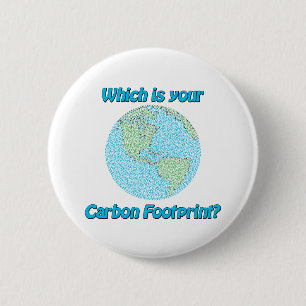 Carbon Footprint 2 Inch Round Button