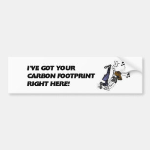 Carbon Footprint Bumper Sticker