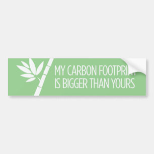 Carbon Footprint Bumper Sticker
