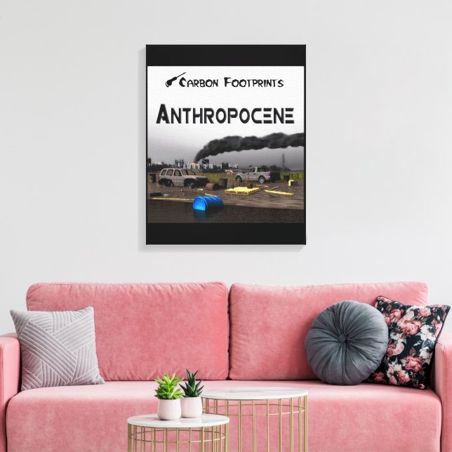 Carbon Footprints - Anthropocene Canvas Print (Insitu(LivingRoom))