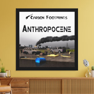 Carbon Footprints - Anthropocene Canvas Print