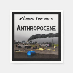 Carbon Footprints - Anthropocene Napkin