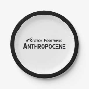 Carbon Footprints - Anthropocene Paper Plate
