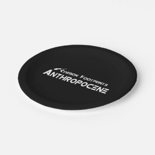 Carbon Footprints - Anthropocene Paper Plate
