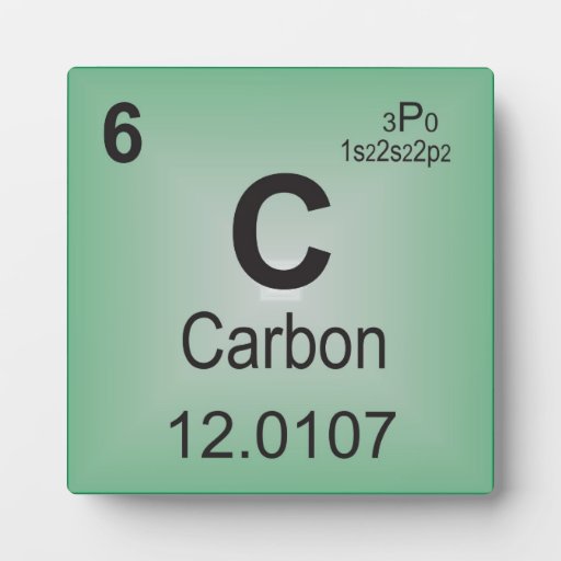 Carbon Individual Element of the Periodic Table Photo Plaque | Zazzle