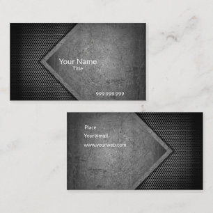 Carbon modern business card
