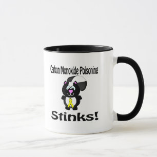 Carbon Monoxide Poisoning Stinks Skunk Awareness D Mug