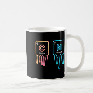 Carbon Nitrogen Science Design Fun Chemistry Lover Coffee Mug