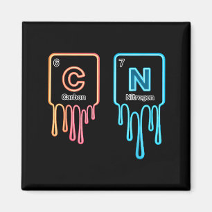 Carbon Nitrogen Science Design Fun Chemistry Lover Magnet
