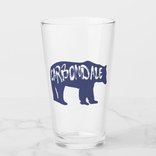 Carbondale Colorado Bear Glass (Front)