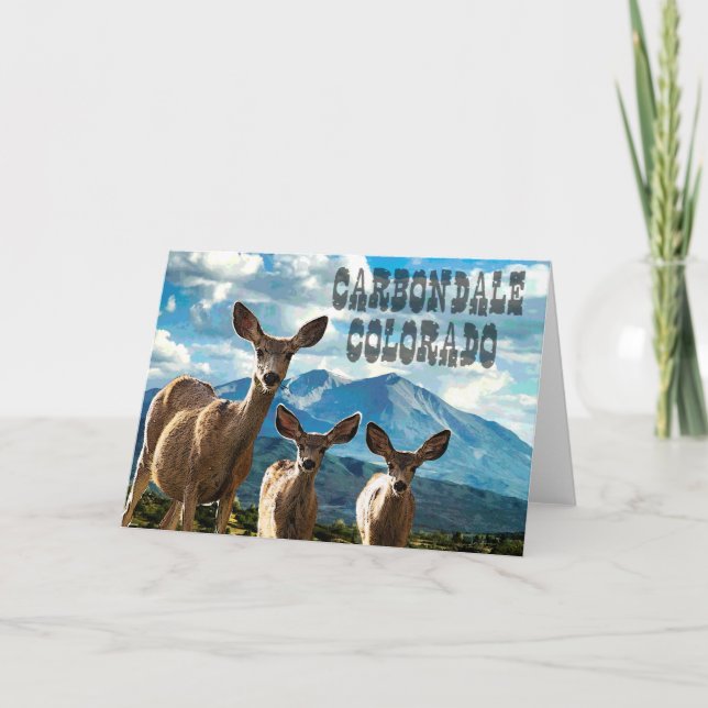 Carbondale, Colorado Note Card (Front)