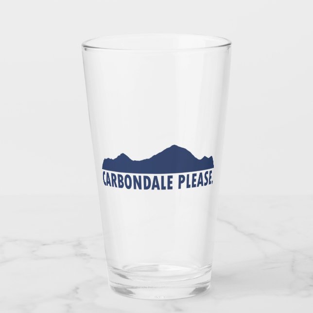 Carbondale Please Glass (Front)