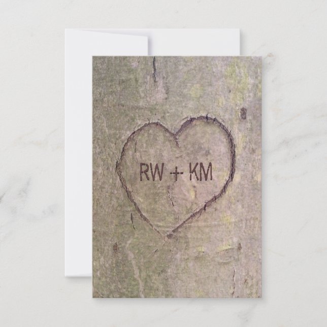Carburant sculpté dans l'arbre Carte de réponse RS (Devant)