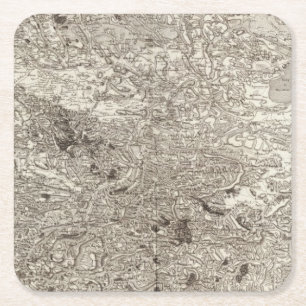 Carcassonne Square Paper Coaster