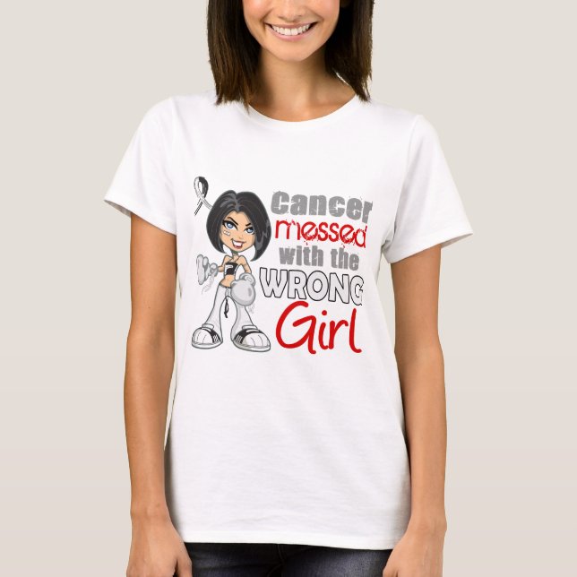 Carcinoid Cancer Messed With Wrong Girl.png T-Shirt (Front)