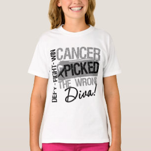 Carcinoid Cancer Picked The Wrong Diva T-Shirt