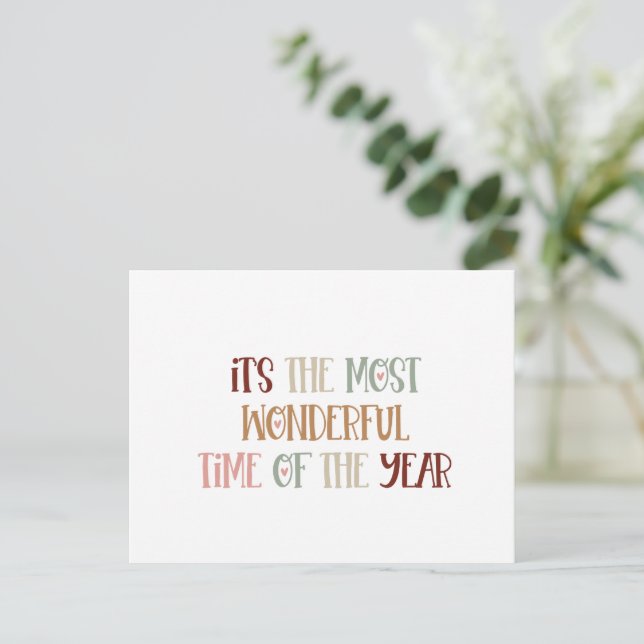 Card (10,8 x 14,2 cm) - Wonderful Time (Standing Front)