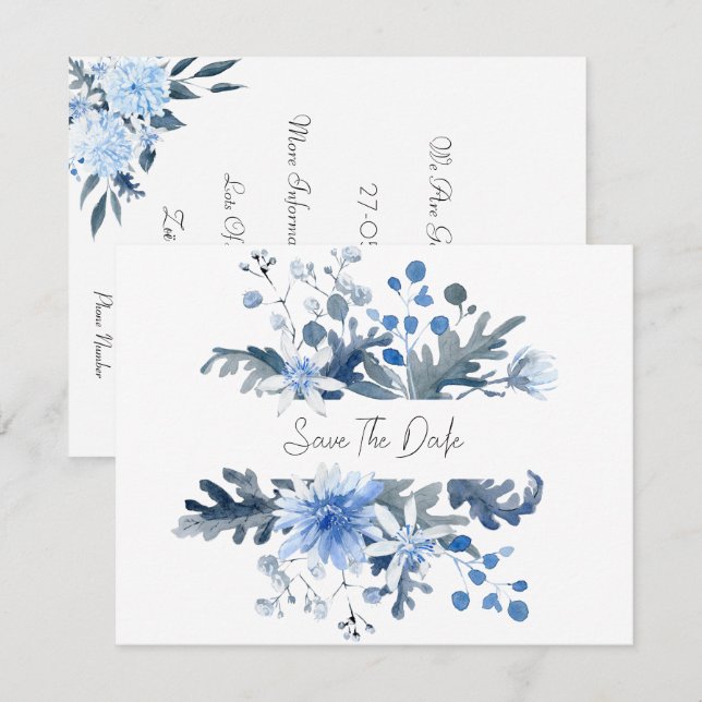 Card (10,8 x 14 cm) - Save The Date (Front/Back)