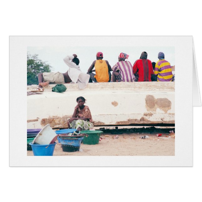 Card, "A Woman's Work is Never Done" (Front Horizontal)