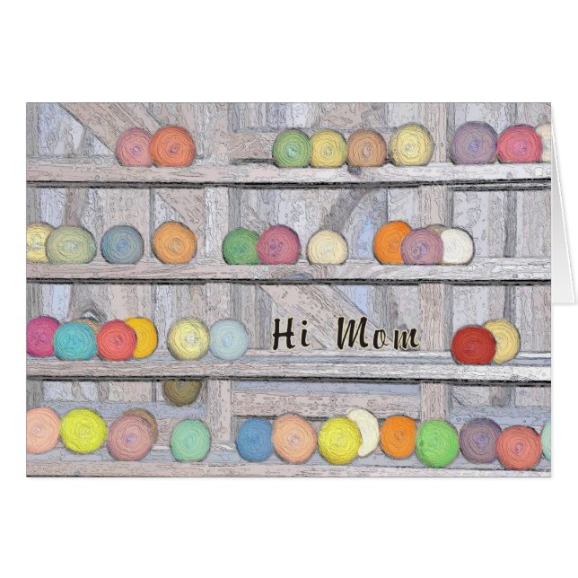 Card, Announcement, New Baby Girl to Mom (Front Horizontal)