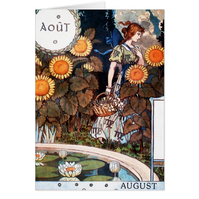 Card:  August/ Auot (Front)