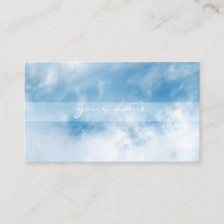 CARD, BUSINESS CARD AND SHOP CARD WITH BLUE SKY CU