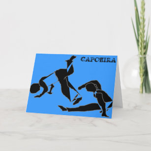 Card capoeira martial arts parabens birthday