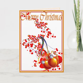 Card, Christmas, New Year, Holiday - Ornaments